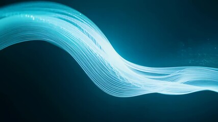 Aufkleber - Colorful light beams move gracefully in an abstract design showcasing fluid motion and vivid dynamics in a dark background