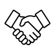 © Waliul - handshake icon icon, day of friendship line art, friendship day icon - simple black line art icon of handshake icon, symbolizing day of friendship celebrations. day of friendship vector art.
