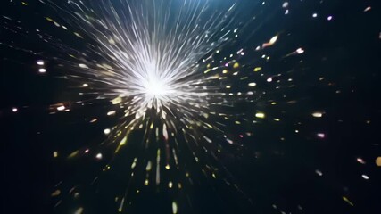 Poster - Exciting display of colorful sparks in a dark setting during night celebrations