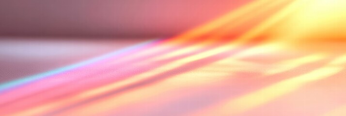 Wall Mural - Colorful light rays creating a vibrant abstract background.
