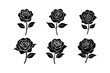 © Helal - rose flower silhouette vector illustration