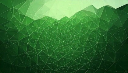Canvas Print - pattern background low poly texture green