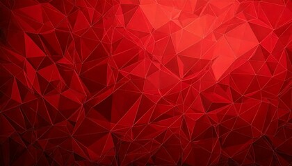 Canvas Print - pattern background low poly texture,red
