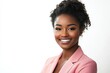 © Surachetsh - Exuding professionalism and leadership, Black women in pastel pink business suits are perfect for business marketing focused on modern style.