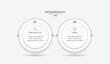 © ARSIDI - Vector Infographic label design template with icons and 2 options or steps.