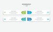 © ARSIDI - Business infographic template. 4 Step timeline journey. Process diagram, 4 options on white background