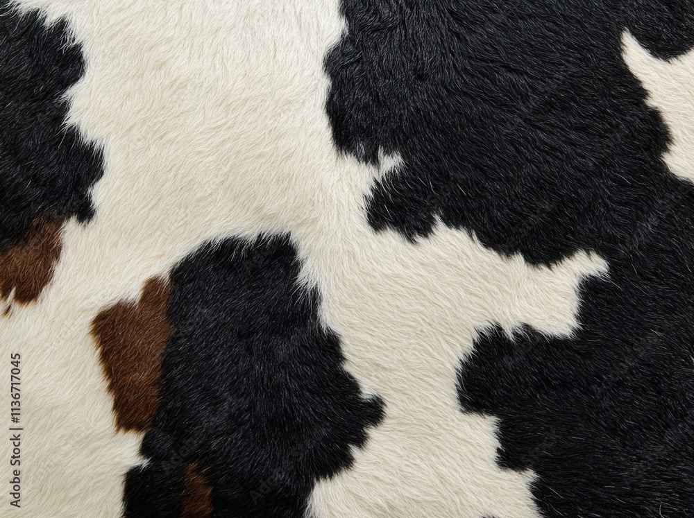 Background of cow skin texture, cow leather background with fur Stock ...