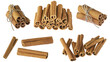 © alefree - spice of isolated decorative cinnamon single and in group for  food and drink