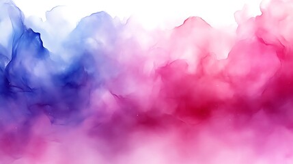 abstract pink and blue ink cloud formation