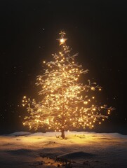 Wall Mural - christmas tree light