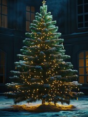 Wall Mural - christmas tree light