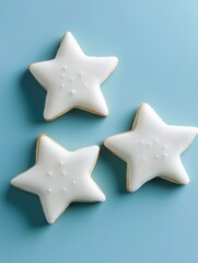 Wall Mural - Three Star Shaped Cookies