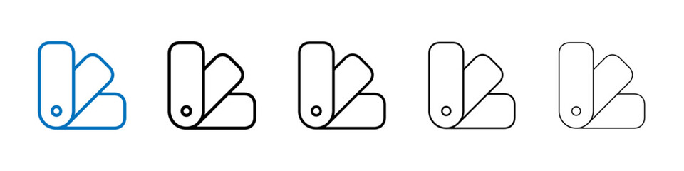 Swatch icon Outline vector logo for web ui