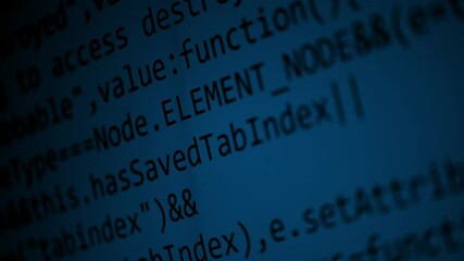 Wall Mural - computer script and computer programming concept, 4k