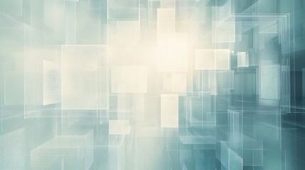 Wall Mural - abstract geometric structure light blue tones