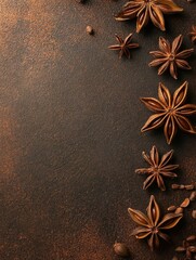 Wall Mural - Star Anise Poster design, realistic, HD, copy space 