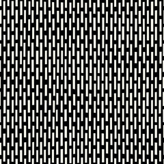 Wall Mural - vector seamless pattern. distorted abstract texture. bricks monochrome background. contemporary digi