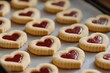 © YURIMA - These delicious heartshaped cookies are just perfect for any Valentines Day celebrations, bringing love and joy to couples who want to celebrate their affection in a sweet and festive way
