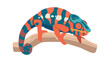 © Sergii Pavlovskyi - Colorful chameleon reptilian vector illustration