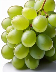 Wall Mural - A bunch of fresh, green grapes glistening with dew.  Healthy and vibrant.