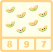 © NorthGraphic - Number Counting Clip Cards, Cantaloupe counting, Use the number Counting Cards to build pre-kindergarten and kindergarten students' number recognition and counting skills.