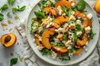 © rak - Grilled Peach Salad with Feta and Arugula