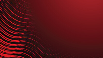 Red gradient with halftone abstract background for backdrop or presentation