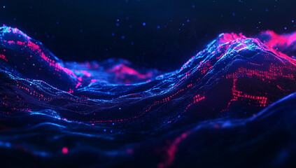 Digital graphic abstract background for AI and Machine Learning