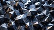 © Nasnunt - Abstract black crystal background with faceted texture, perfect for wide panoramic wallpapers, render, abstract, black