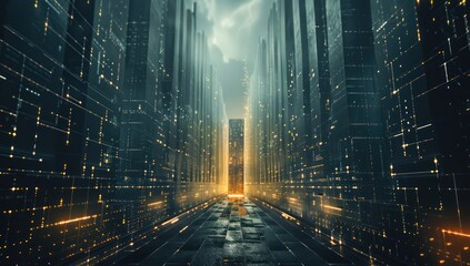 Digital Cityscape - A Glimpse Into the Future of Technology