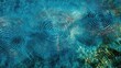 © Mega - Abstract concentric ripples on turquoise water surface.