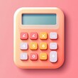 © Rayhanbp - Pink calculator with a blue screen