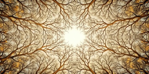 Abstract pattern of tree branches , nature, organic, intricate, design, texture, branches, natural, background, foliage