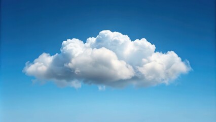 Wall Mural - Isolated soft cloud floating in the sky, rendering, cloud, isolated, soft, fluffy, white, sky, dreamy, atmosphere, weather