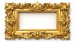 © lapeepon - Luxurious golden frame perfect for adding a touch of elegance to any photo or artwork, luxury, golden, frame, elegant, classy