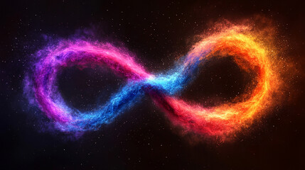 Wall Mural - global infinity in the realm of computer technology, highlighting the interconnectedness and endless