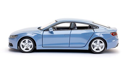 Naklejka na meble Blue Luxury Car Model Toy Sedan Automobile Closeup