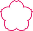 © Otomedream - Sakura shape line icon