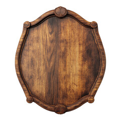 Leinwandbilder - 3d rendered wooden sign board isolated on transparent background