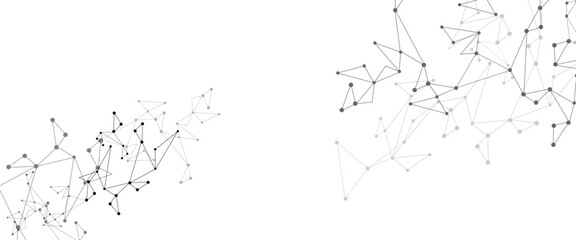 Aufkleber - Vector Connect link background. global network technology concept. Digital technology futuristic internet network speed connection white background.