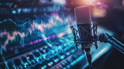 Poster - Recording studio serenity high-quality sound production creative environment peaceful atmosphere artistic focus