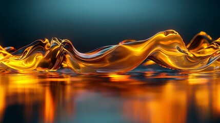 Poster - Digital visualization of audio pitch waves abstract environment graphic content artistic viewpoint for enhanced understanding