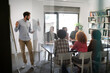 © NDABCREATIVITY - Diverse startup people on meeting having fun during brainstorming new ideas for their new project.