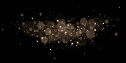 Wall Mural - bokeh golden lights. bokeh light lights effect. background.