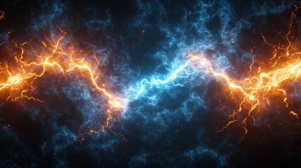 Wall Mural - lightning, background