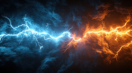 Wall Mural - lightning, background