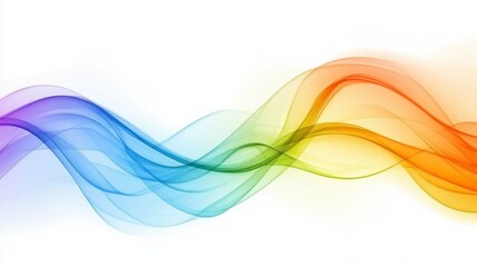 Leinwandbilder - Colorful Abstract Waves of Light Flowing in Soft Motion Effect