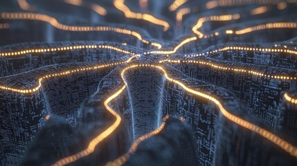 Poster - Ai-driven innovation sparks transformation in technology abstract visualization digital environment futuristic perspective