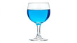 © InspirationDesign - Glass of blue cocktail isolated on white background