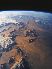 Wall Mural - Earth viewed from space station